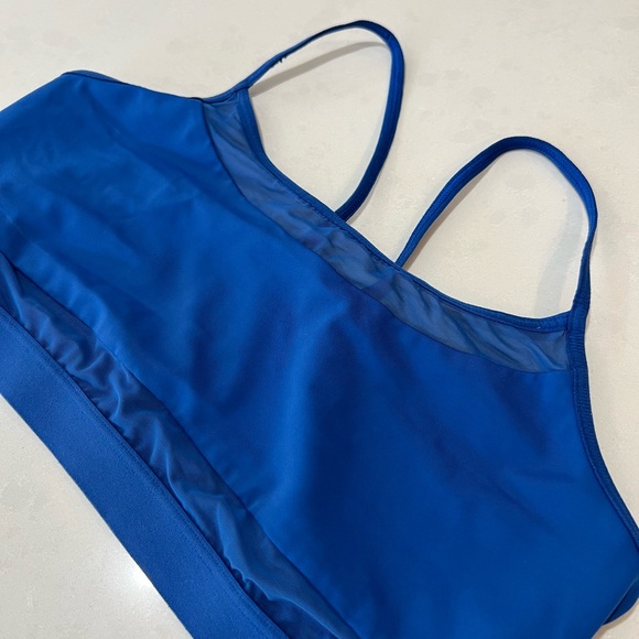 Victoria Sport Blue Mesh Sports Bra - Picture 5 of 8